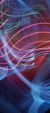 Abstract technological background made of different element printed Foto stock