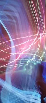 Abstract technological background made of different element printed 写真素材