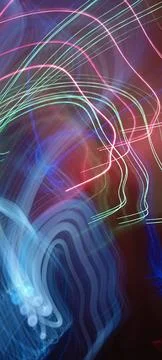 Abstract technological background made of different element printed Foto stock