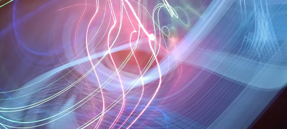 Abstract technological background made of different element printed Foto stock