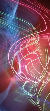 Abstract technological background made of different element printed Foto stock