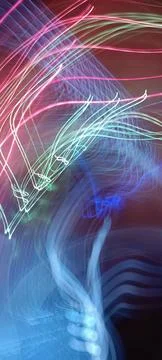 Abstract technological background made of different element printed Foto stock