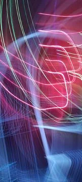 Abstract technological background made of different element printed Foto stock