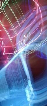 Abstract technological background made of different element printed 库存照片