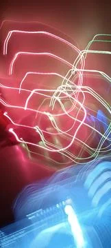 Abstract technological background made of different element printed 库存照片