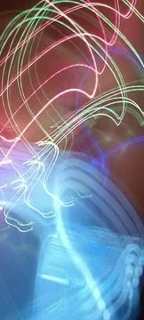 Abstract technological background made of different element printed 库存照片