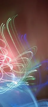 Abstract technological background made of different element printed Stockfoto's