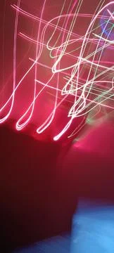 Abstract technological background made of different element printed Foto stock