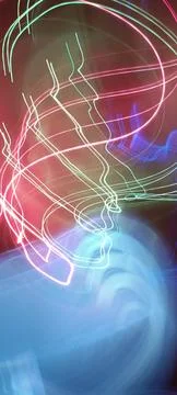 Abstract technological background made of different element printed Foto stock