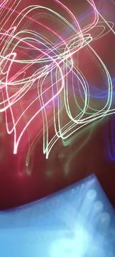 Abstract technological background made of different element printed Foto stock