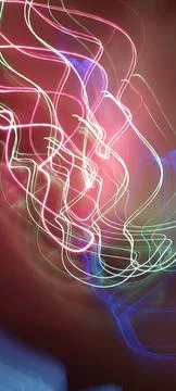 Abstract technological background made of different element printed Foto stock