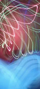 Abstract technological background made of different element printed Foto stock