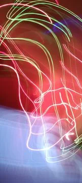 Abstract technological background made of different element printed 库存照片