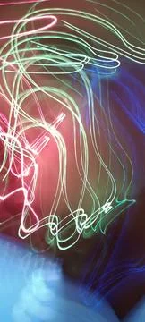 Abstract technological background made of different element printed Foto stock