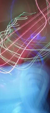 Abstract technological background made of different element printed Stockfoto's