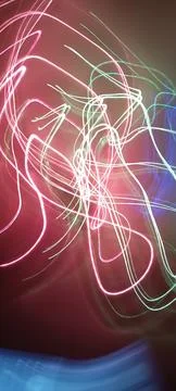 Abstract technological background made of different element printed Foto stock