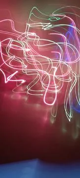 Abstract technological background made of different element printed Foto stock