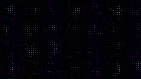 Abstract technological background of purple and blue dots that light up and go Stock Footage 274158053