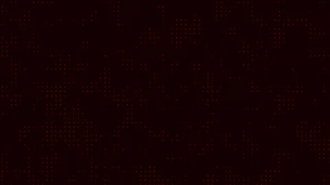 Abstract technological background of red dots that light up and go out in a Stock Footage 276847483