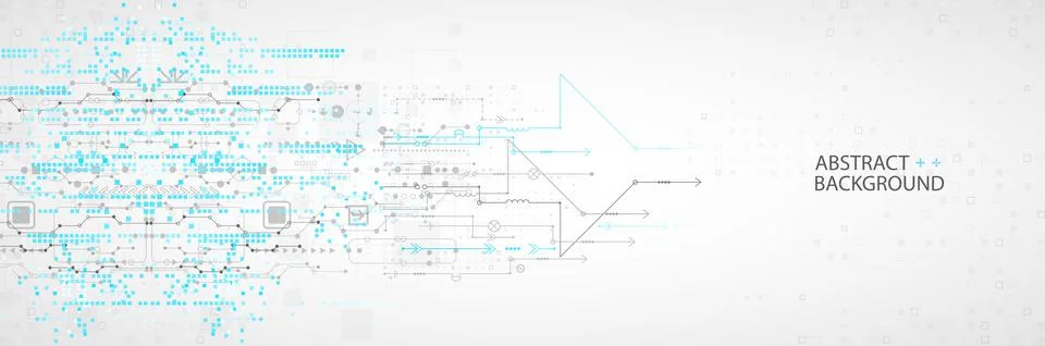 Abstract technological background with various elements. Structure pattern te 스톡 일러스트