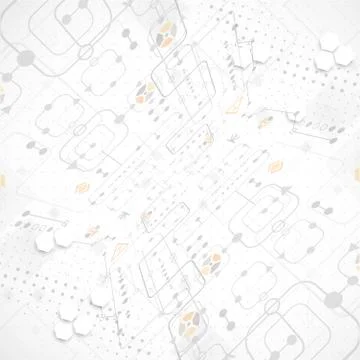 Abstract technological background with various technological elements 스톡 일러스트