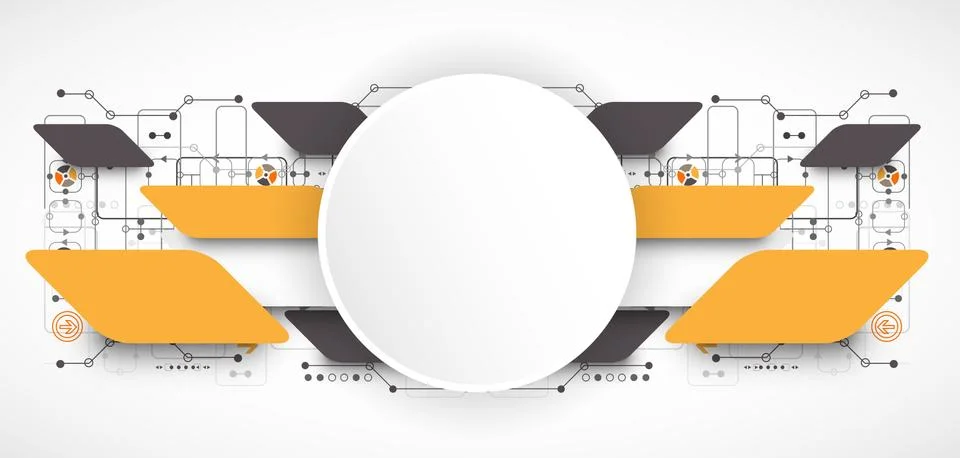 Abstract technological background. Vector illustration Stock Illustration