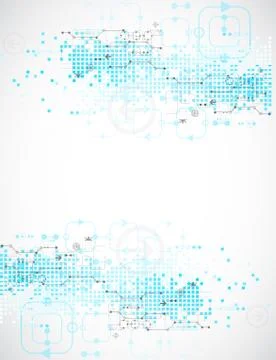 Abstract technological background. Vector illustration Stock Illustration