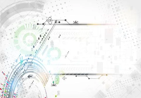 Abstract technological background. Vector illustration Stock Illustration