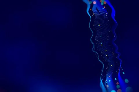 Abstract technological background in vibrant colors with blur. Futuristic hi- Stock Photos