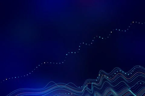 Abstract technological background in vibrant colors with blur. Futuristic hi- Stock Photos