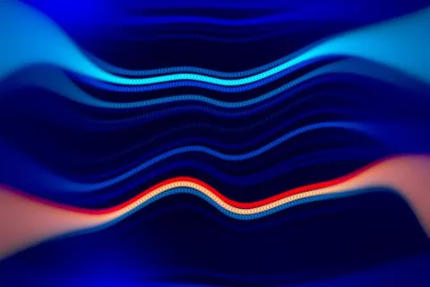 Abstract technological background in vibrant colors with blur. Futuristic hi- Stock Photos
