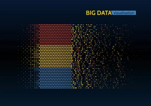 Abstract technological communication on the grey background Illustrazione stock