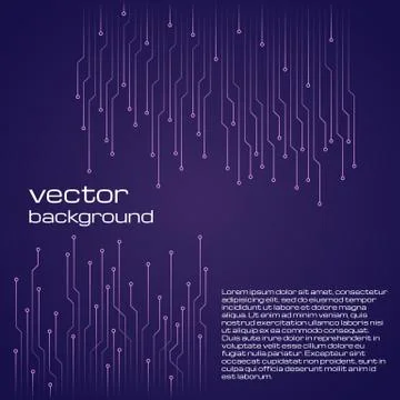 Abstract technological dark blue background with elements of the microchip 스톡 일러스트