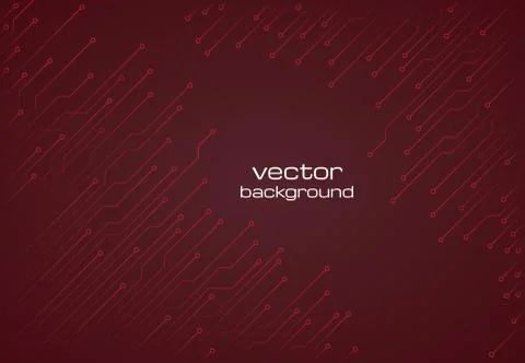 Abstract technological dark red background Stock Illustration