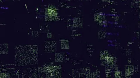 Abstract technological digital background. Animation. Circuit board, concept of Stock Illustration