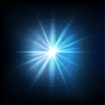 Abstract technological digital light effect background Stock Illustration