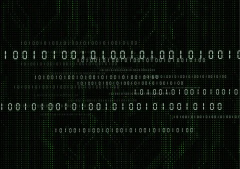 Abstract technological digital number background Stock Illustration