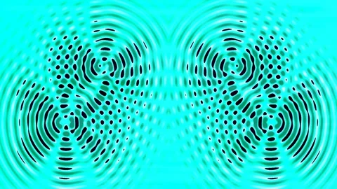 Abstract technological energy background with pulsing circular graphic elem.. Stock Footage 336505837