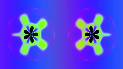 Abstract technological energy flow graphics with neon cross elements Stock Footage 336263818