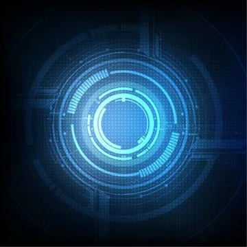 Abstract technological futuristic interface vector background Stockillustratie