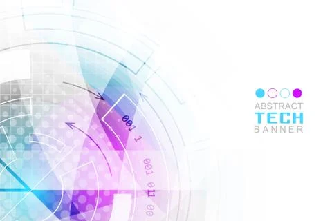 Abstract technological futuristic vector background with cog-wheel. Stock Illustration