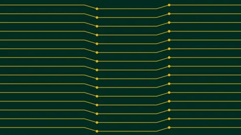 Abstract technological green background with dynamic line patterns and data.. Stock Footage 343632051