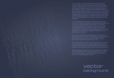 Abstract technological grey background with elements of the microchip Stock Illustration