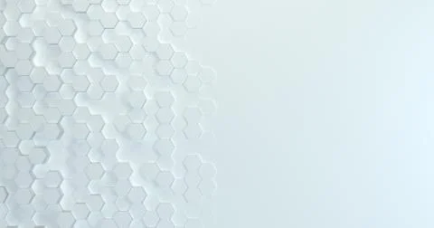 Abstract technological hexagonal background. 3d rendering. Geometric pattern. イラスト素材