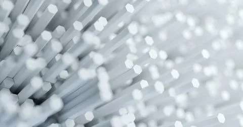 Abstract technological hexagonal background. 3d rendering. Geometric pattern. Stock Illustration