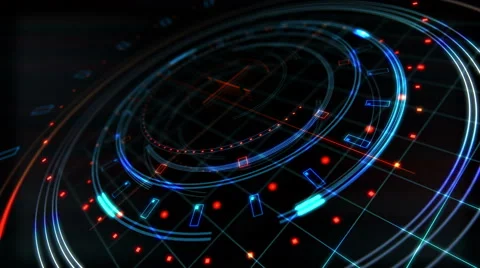 Abstract technological interface aniamtion Stock-Footage 65086294