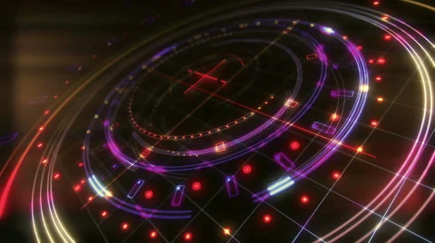 Abstract technological interface aniamtion Stock-Footage 65086325