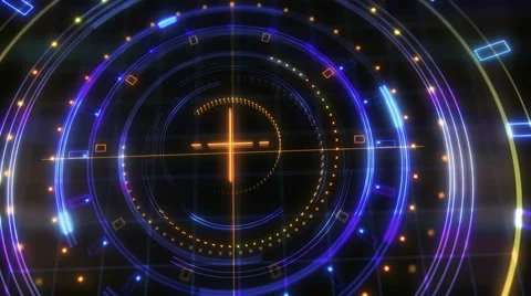 Abstract technological interface aniamtion Stock Footage 65086345