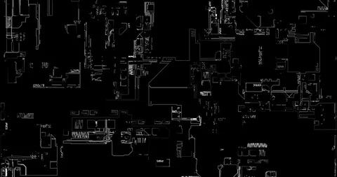 Abstract Technological Motion Background Stock Footage 102493570