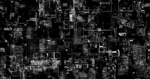 Abstract Technological Motion Background Stock Footage 102493592